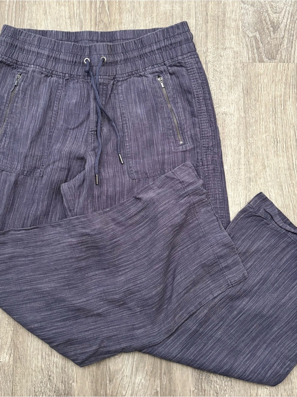 Athleta Cabo Linen Wide Leg Pants Sz 10 NWOT